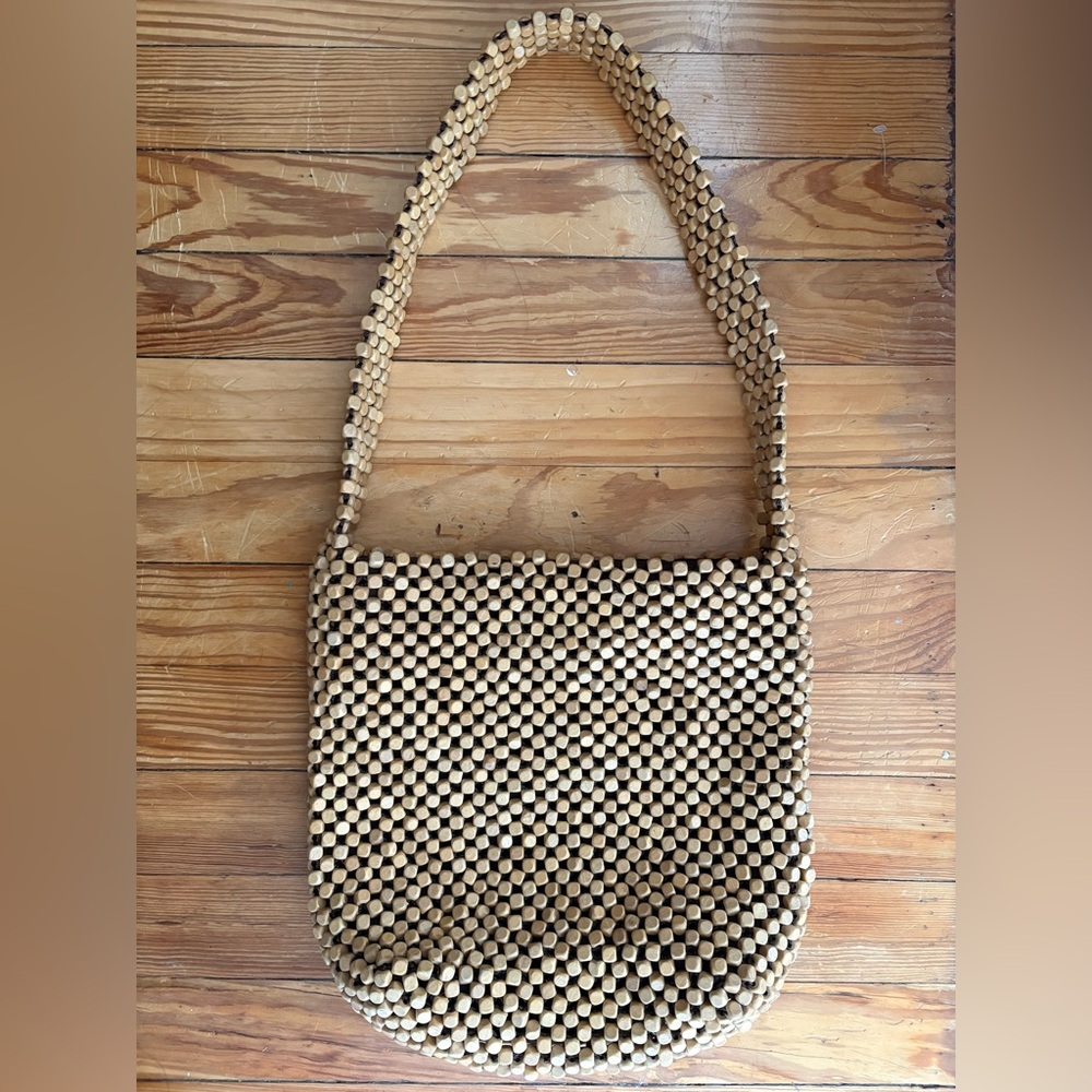 The Sak wood beaded purse